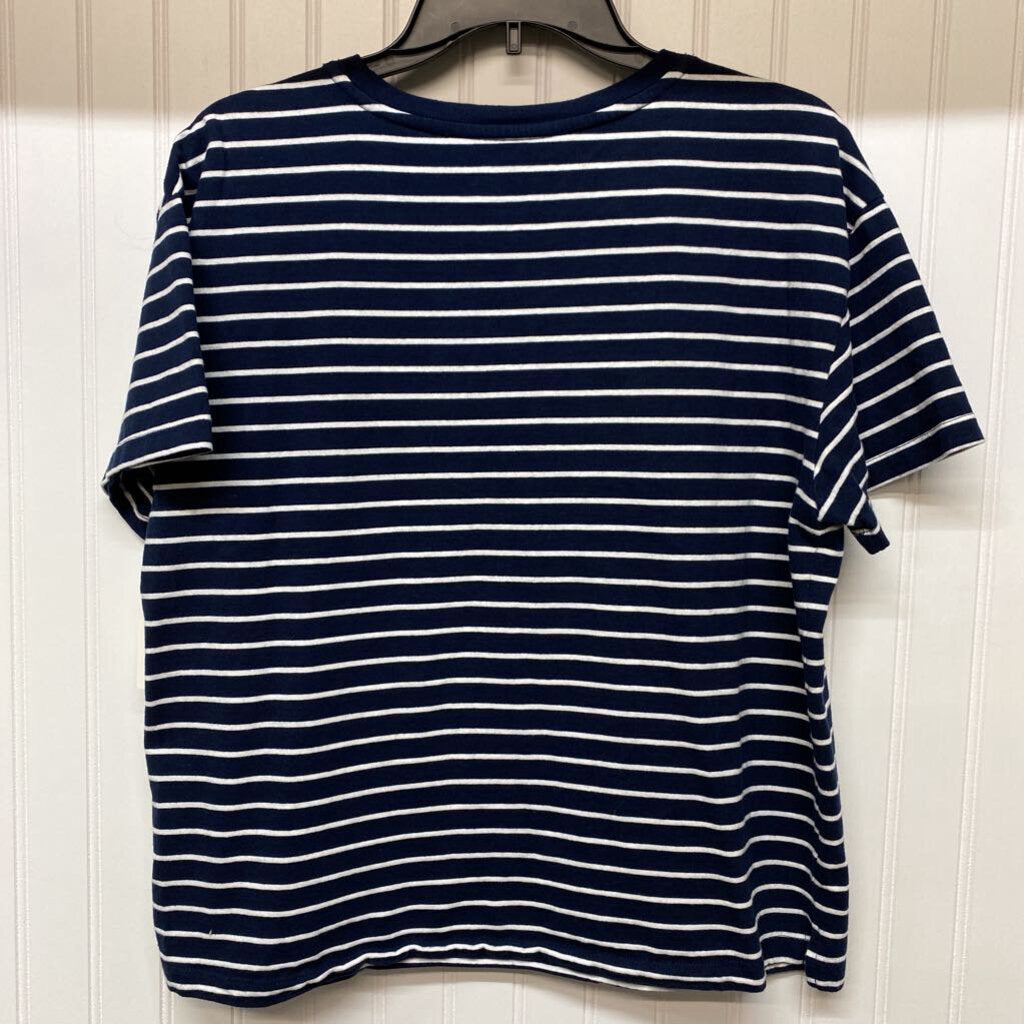 STRIPED POCKET SHORT SLEEVED