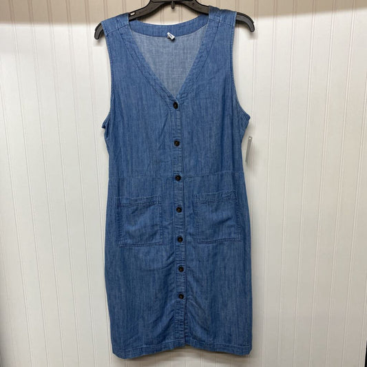 SLEEVLESS DENIM DRESS