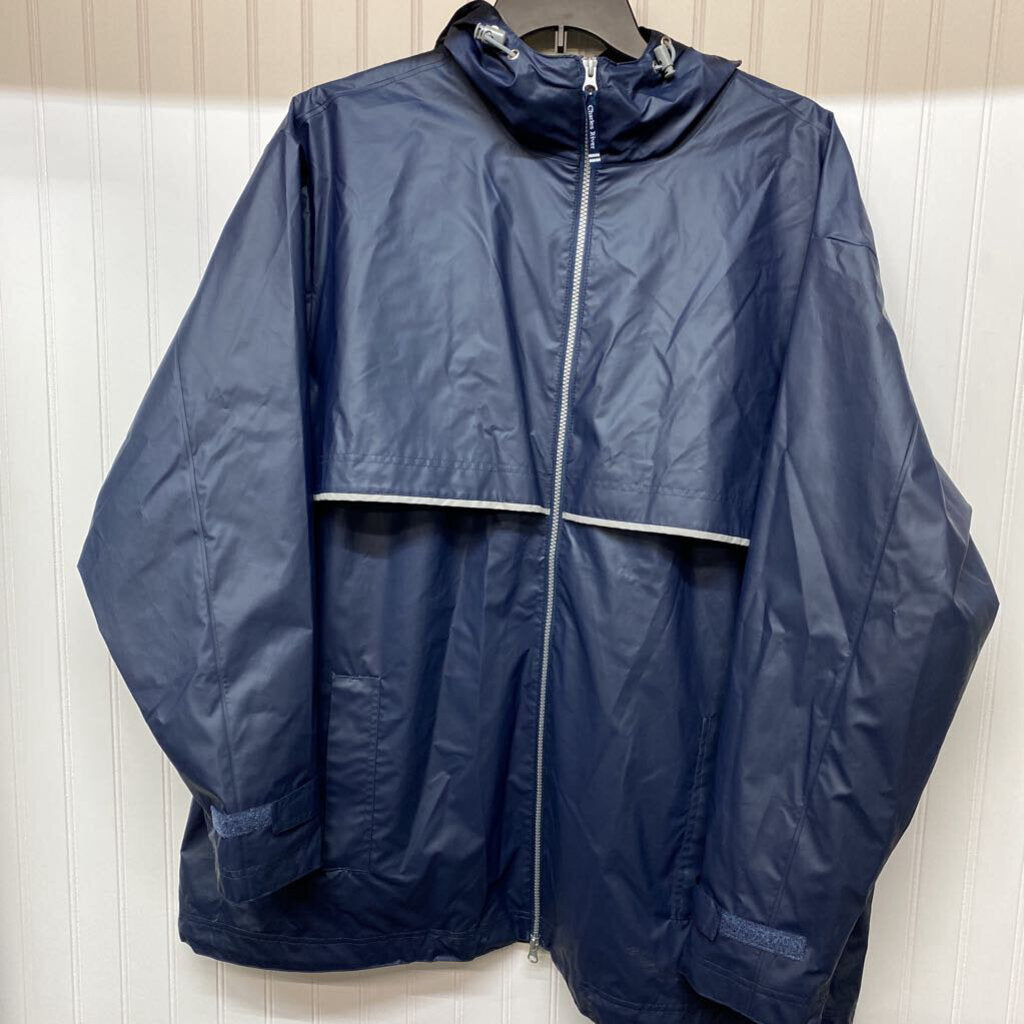 NAVY RAINCOAT