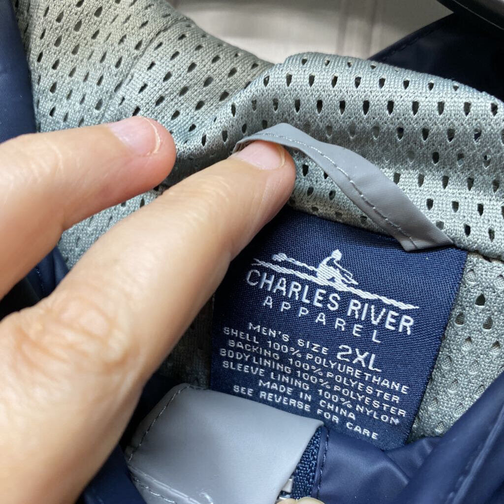 NAVY RAINCOAT