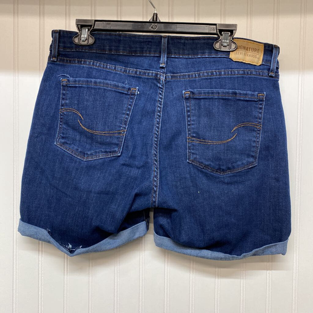 CUFFED DENIM SHORTS