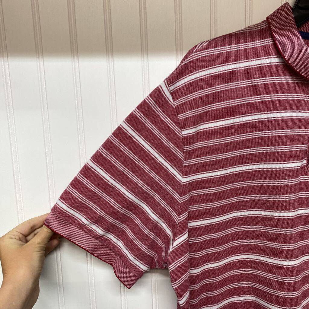 *MENS RED AND WHITE STRIPE