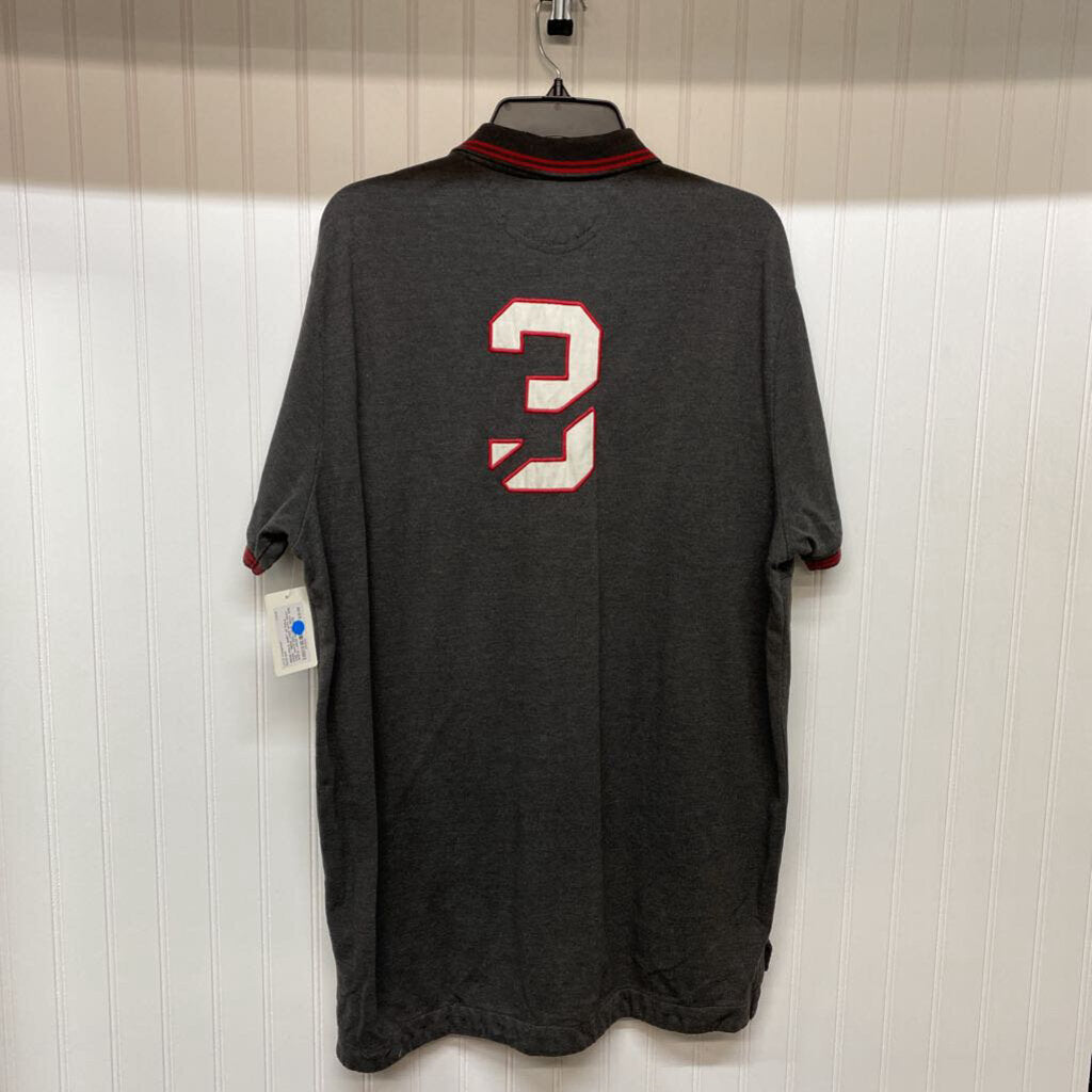 * MENS LOGO WITH GRAY AND WHITE RED LOGO