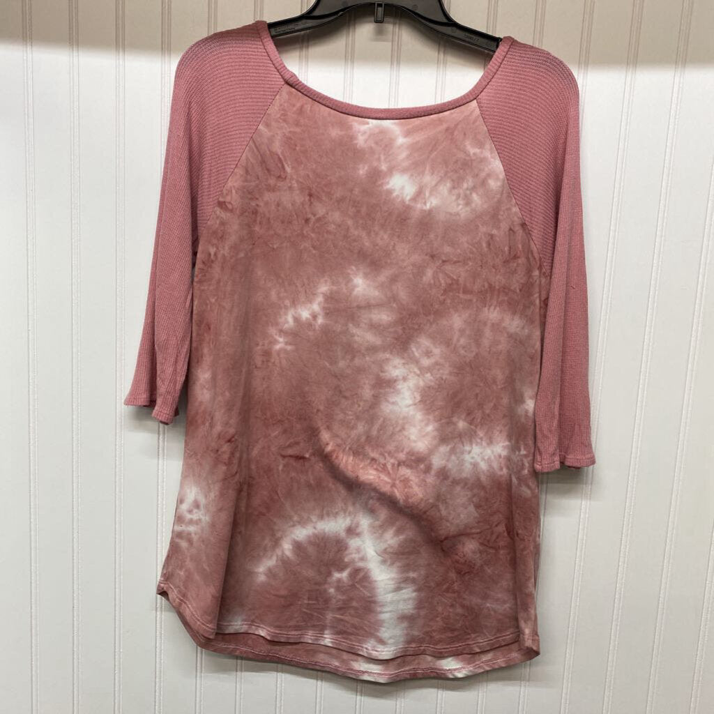 *BASIC TEE TYE DYE WITH 3/4 SLEEVE