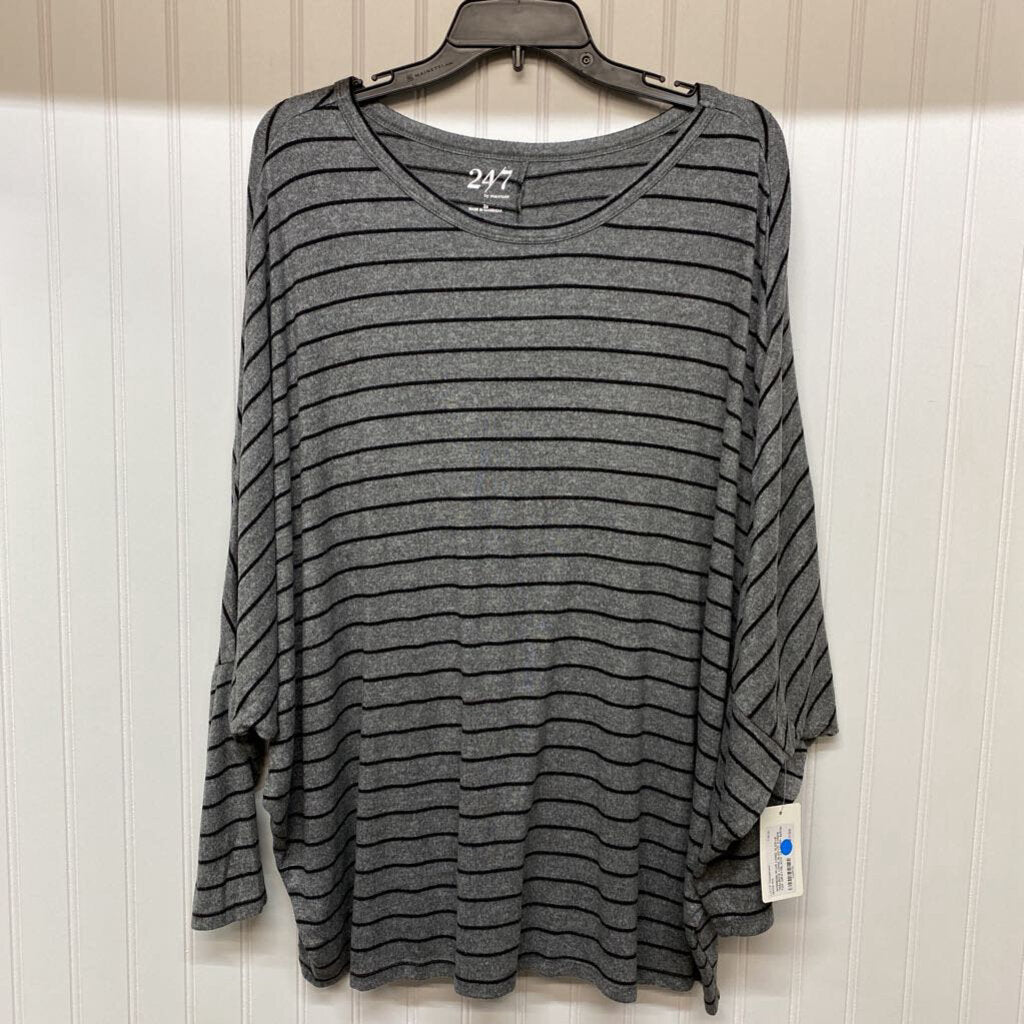 *MAURICE LONG SLEEVE STRIPE TOP