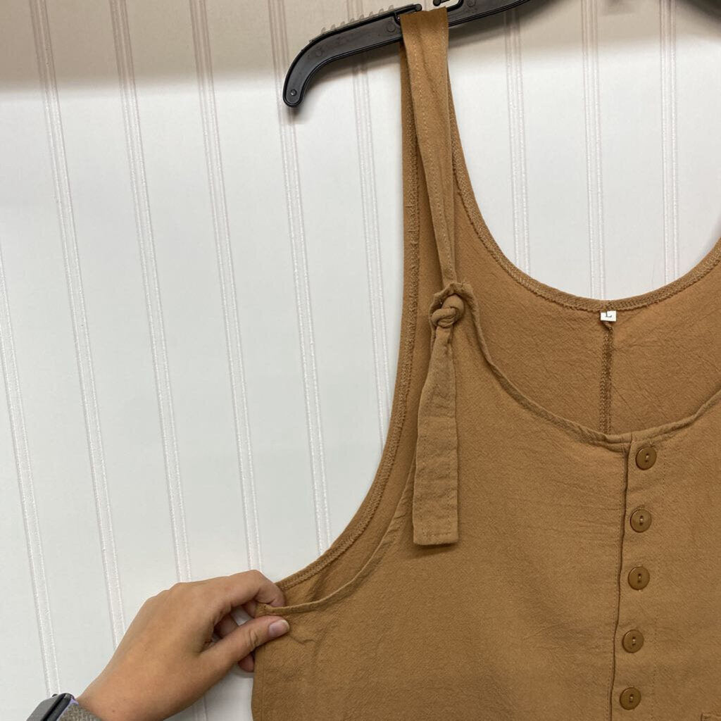 TIE SHOULDER SHORT ROMPER