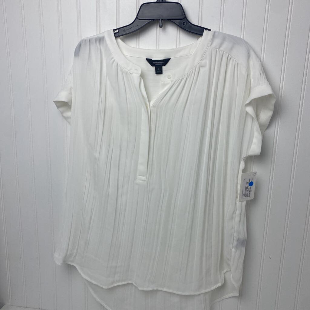 *WHITE SHEER MODERN HENLEY