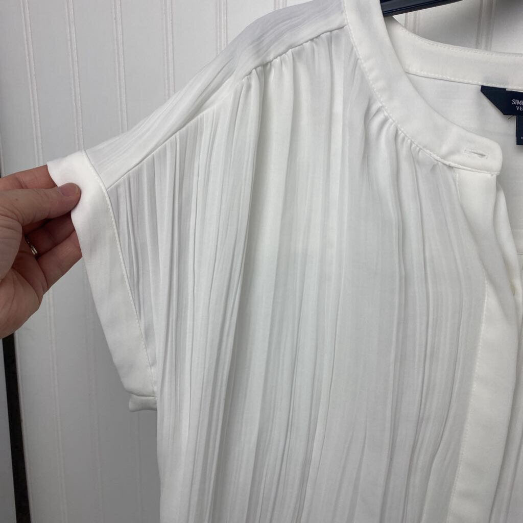 *WHITE SHEER MODERN HENLEY