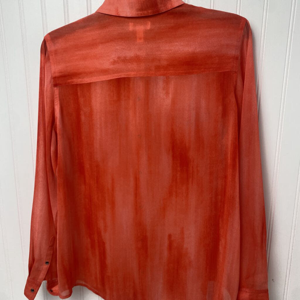 *LONG SLEEVE SHEER BUTTON DOWN