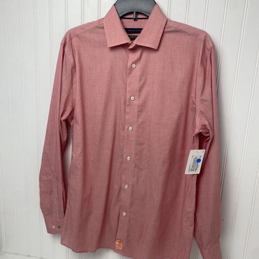 *LONG SLEEVE BUTTON DOWN SOLID RED