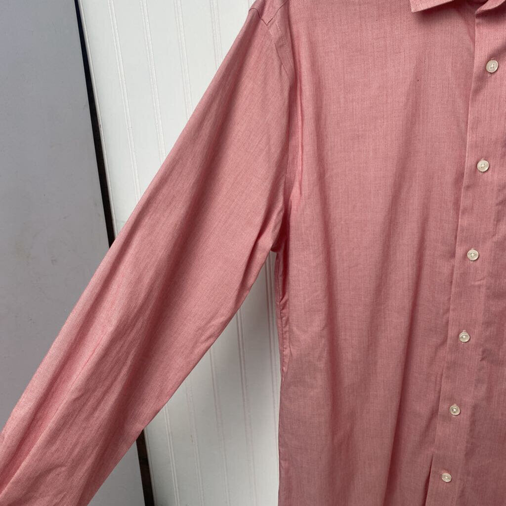 *LONG SLEEVE BUTTON DOWN SOLID RED