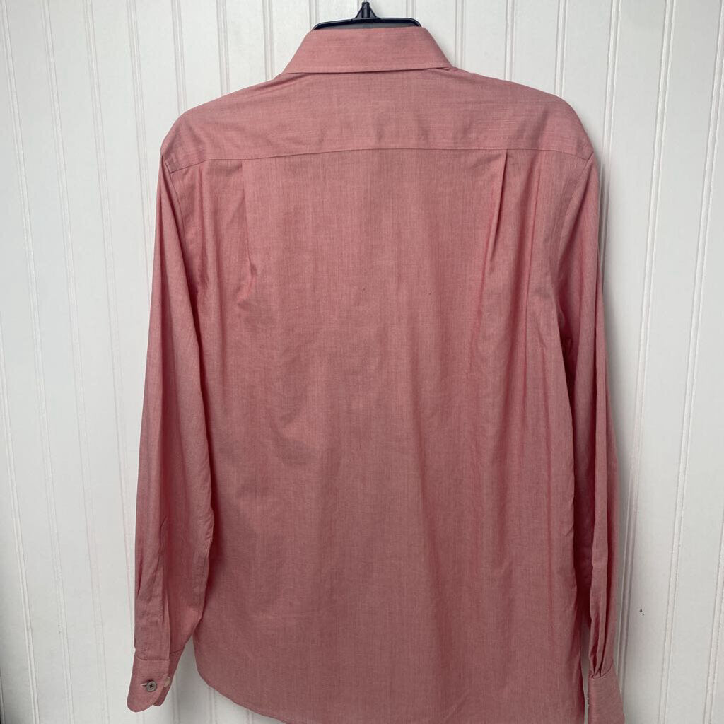 *LONG SLEEVE BUTTON DOWN SOLID RED