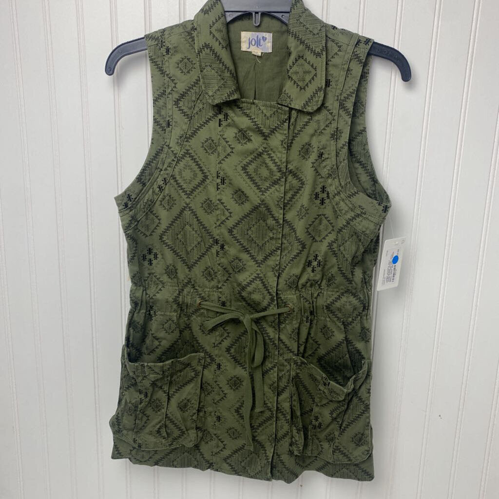 *SLEEVELESS JACKET WITH AZTEC PATTERN