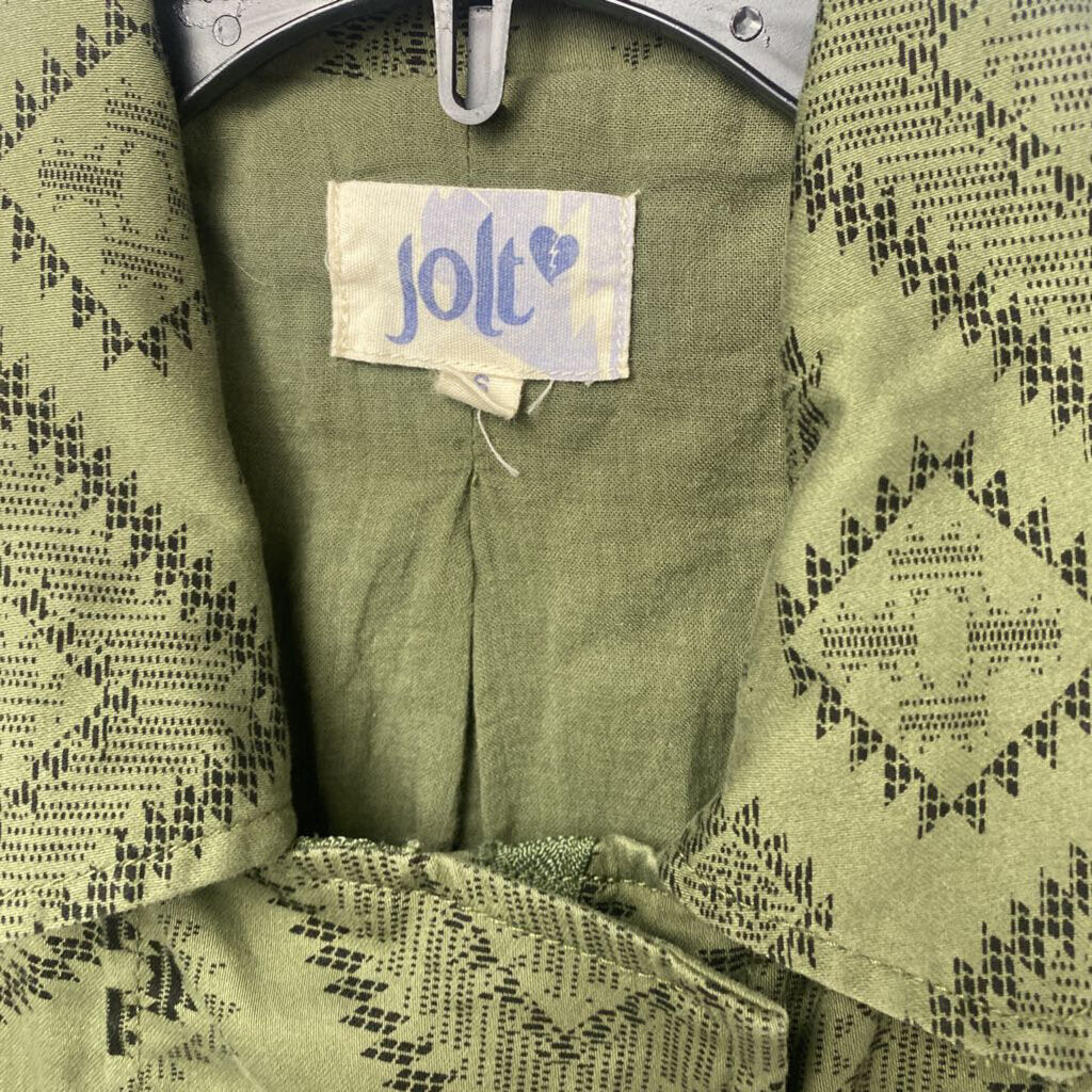 *SLEEVELESS JACKET WITH AZTEC PATTERN