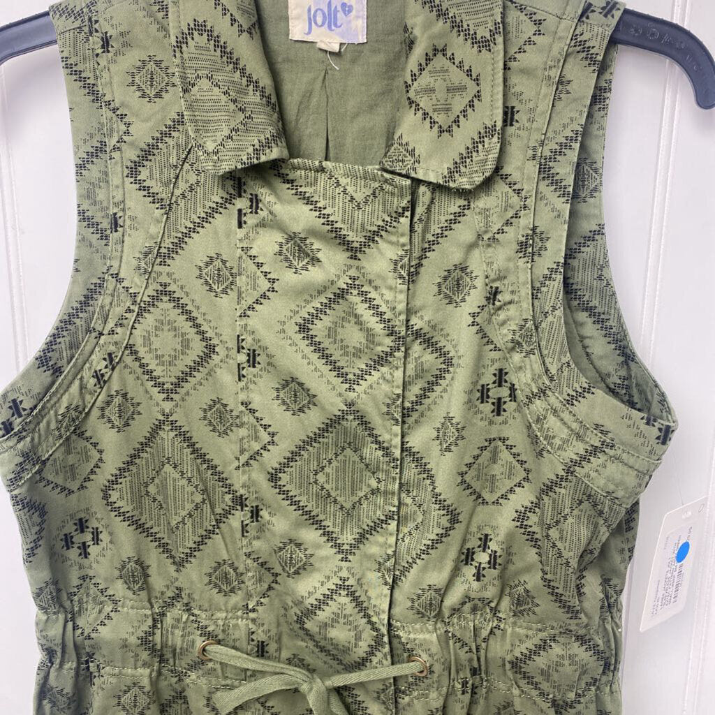 *SLEEVELESS JACKET WITH AZTEC PATTERN