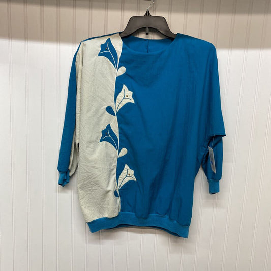 BLUE/WHITE DRESS TOP
