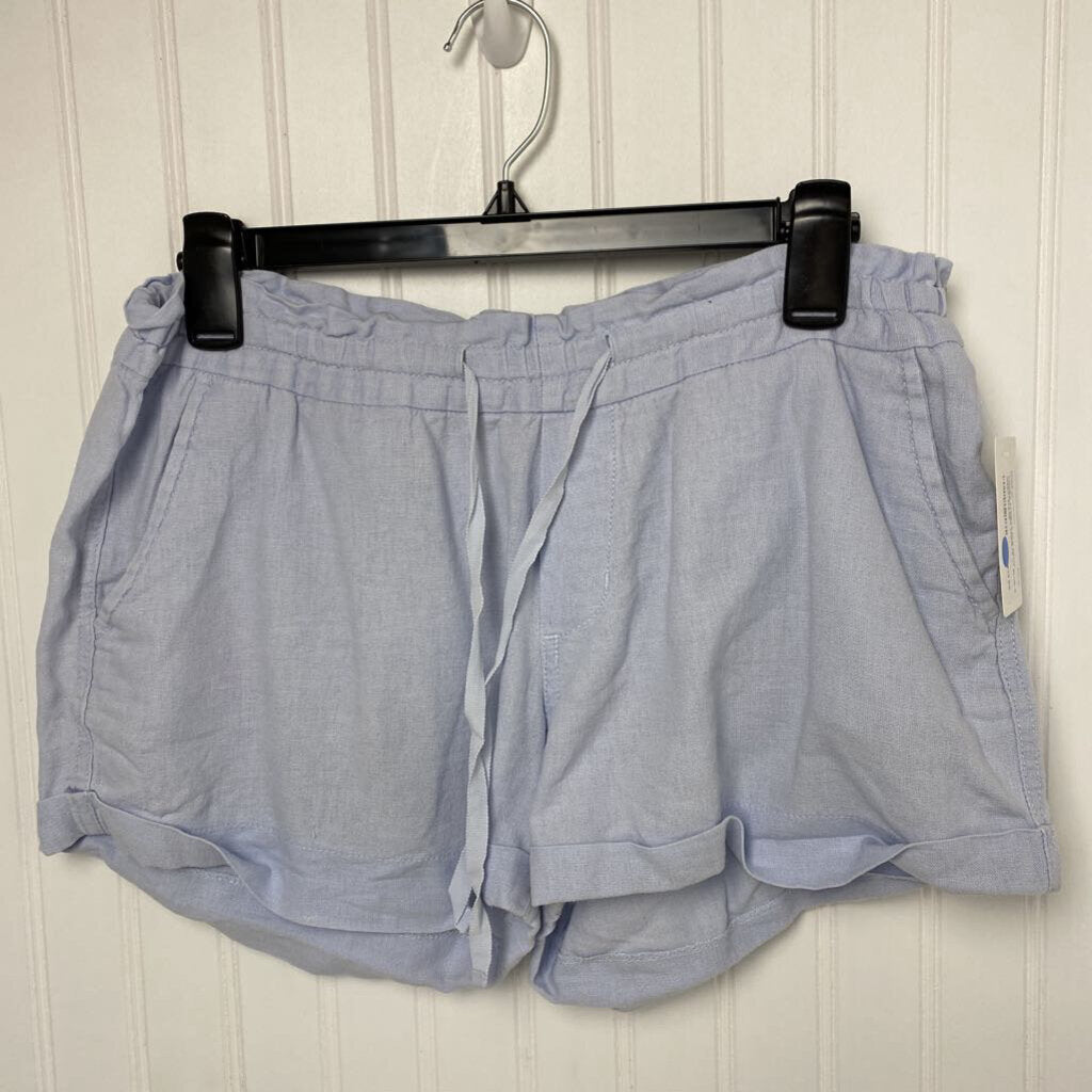 *CUFFED LINEN SHORTS