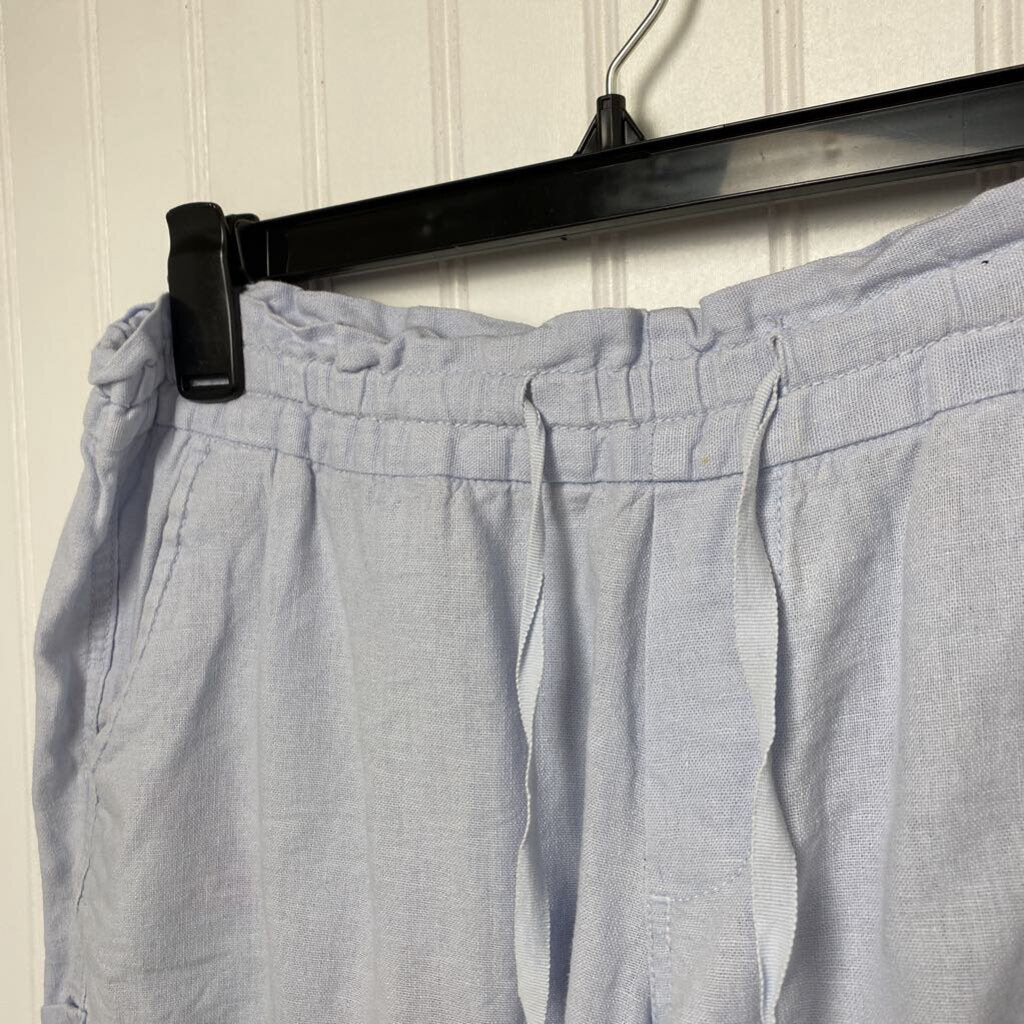 *CUFFED LINEN SHORTS