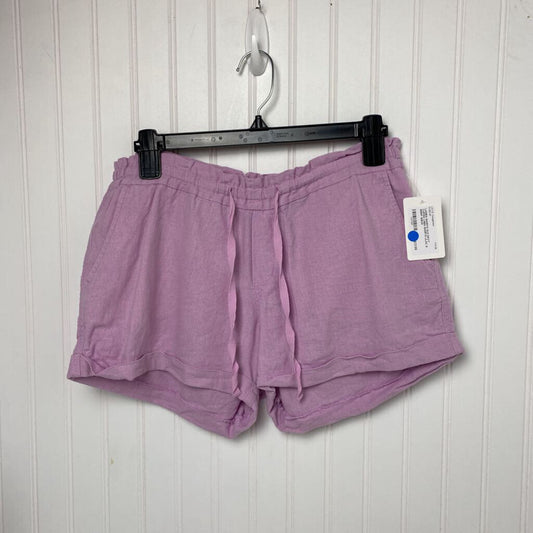 CUFFED LINEN SHORTS