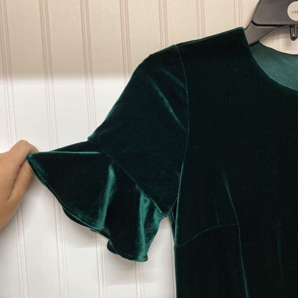 GREEN SATIN DRESS