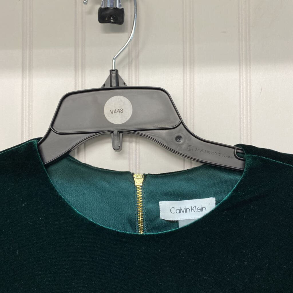 GREEN SATIN DRESS
