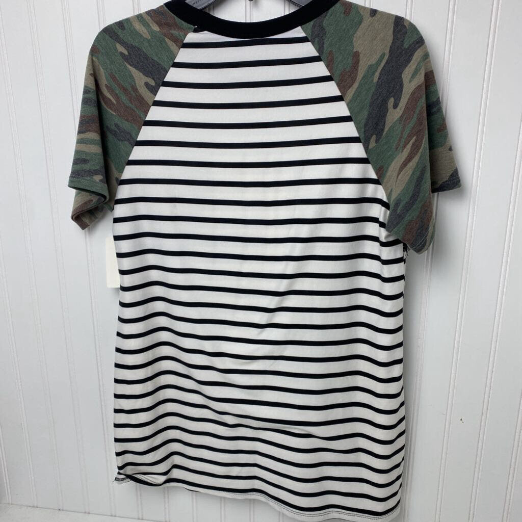 *CAMO AND STRIPE WITH LACE