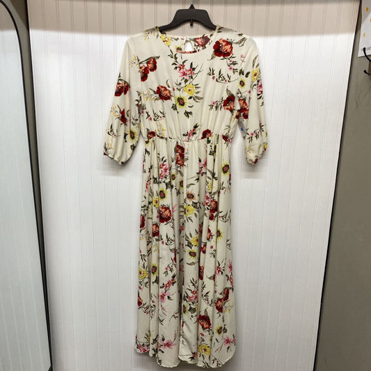 FLORAL PRINT LONG DRESS