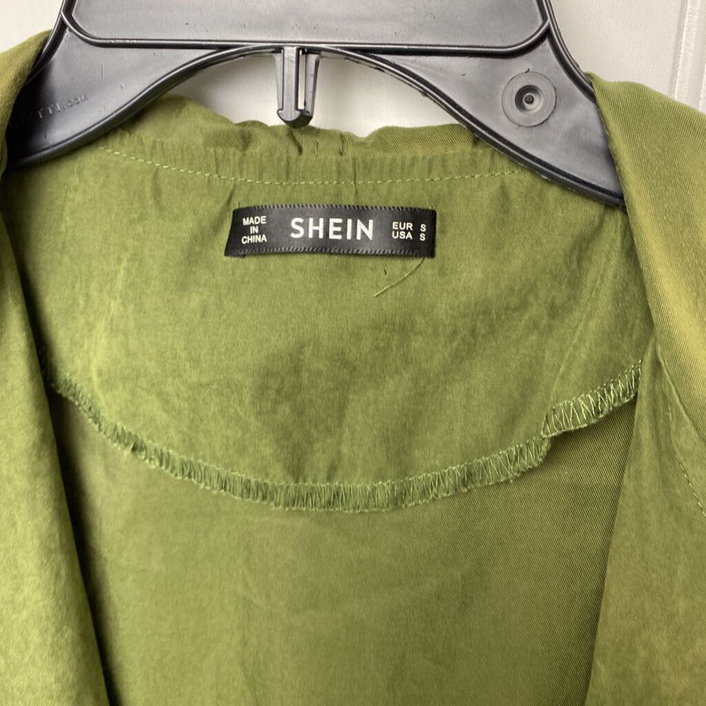 *OPEN FRONT JACKET WITH DRAWSTRING