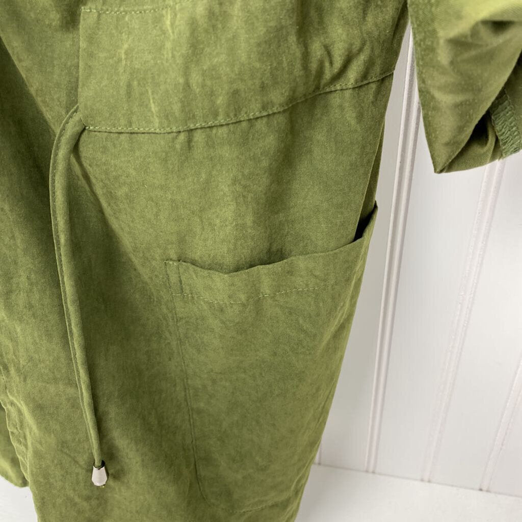 *OPEN FRONT JACKET WITH DRAWSTRING