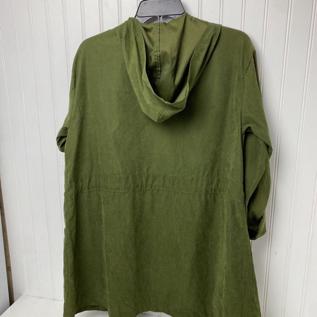 *OPEN FRONT JACKET WITH DRAWSTRING
