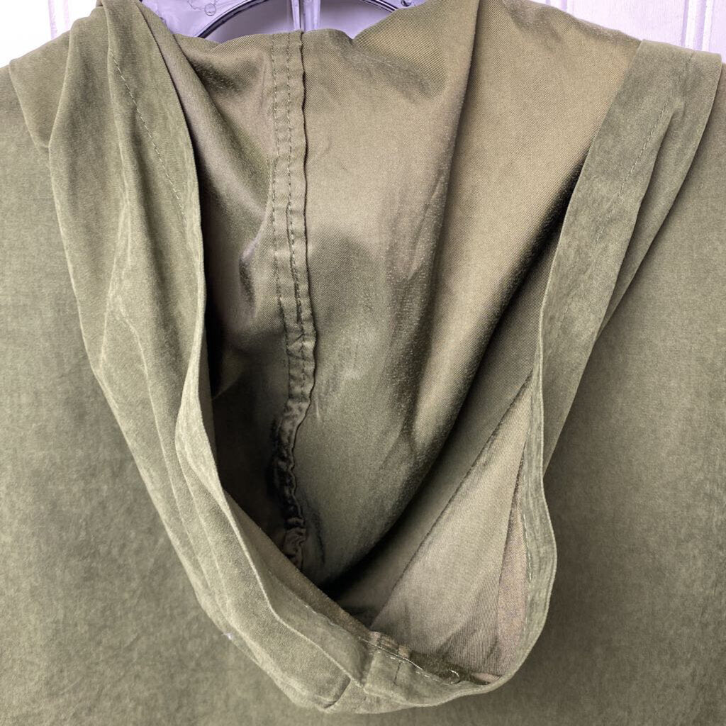 *OPEN FRONT JACKET WITH DRAWSTRING