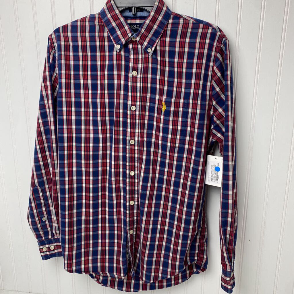 *LONG SLEEVE BUTTON DOWN SHIRT PLAID