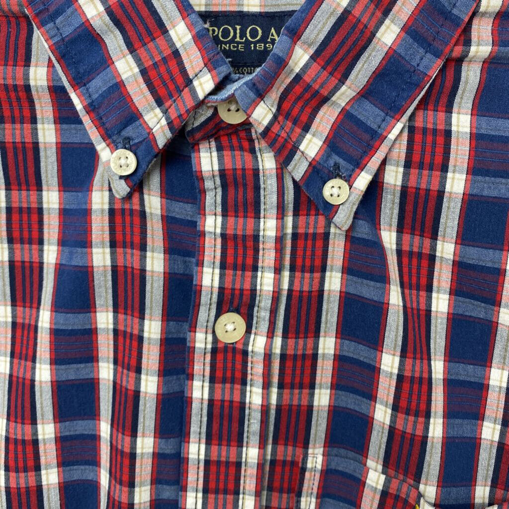 *LONG SLEEVE BUTTON DOWN SHIRT PLAID