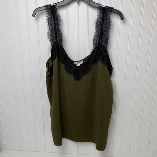 *LACE STRAP SATIN TANK TOP