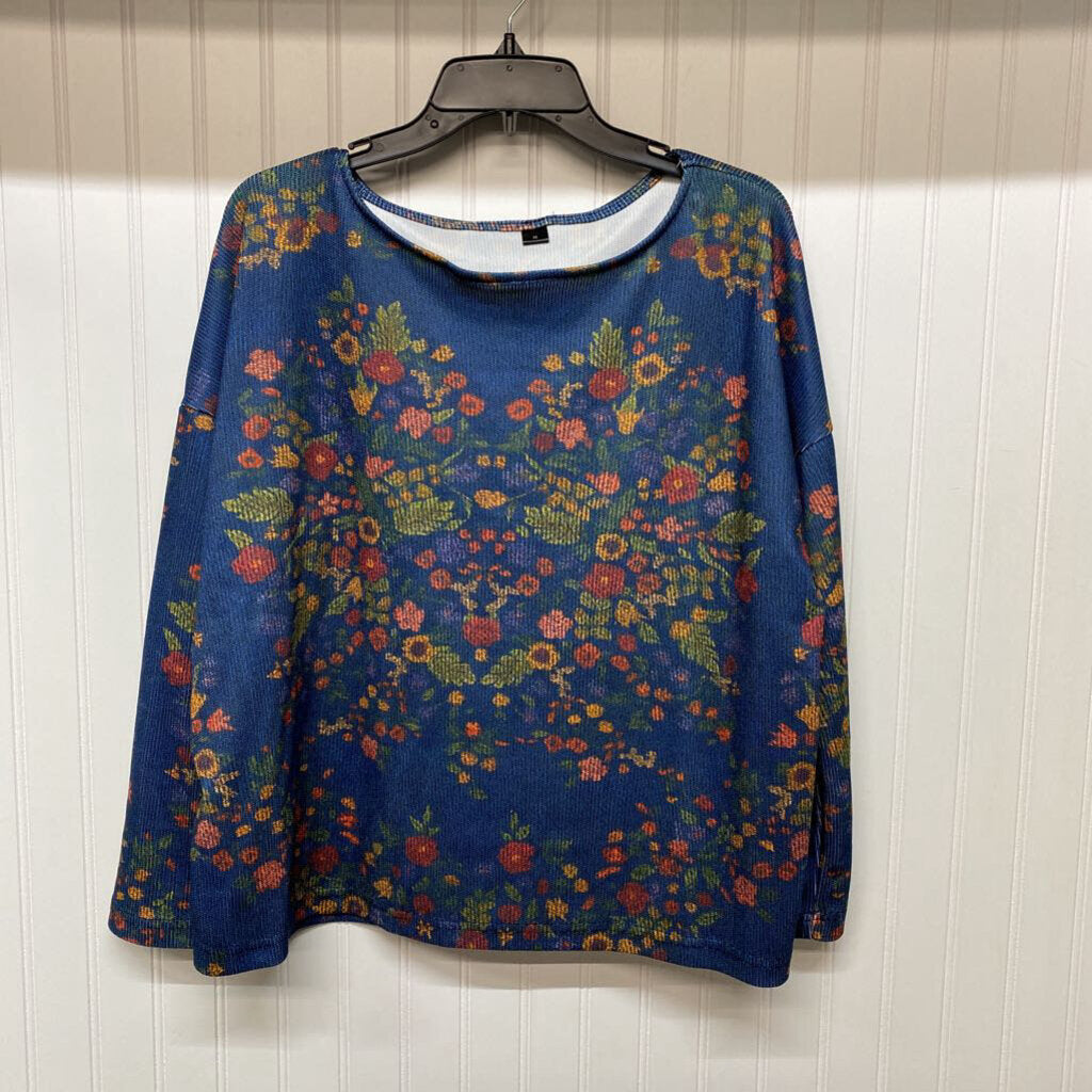FLORAL PRINT LONG SLEEVE TOP