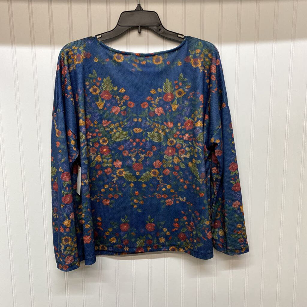 FLORAL PRINT LONG SLEEVE TOP