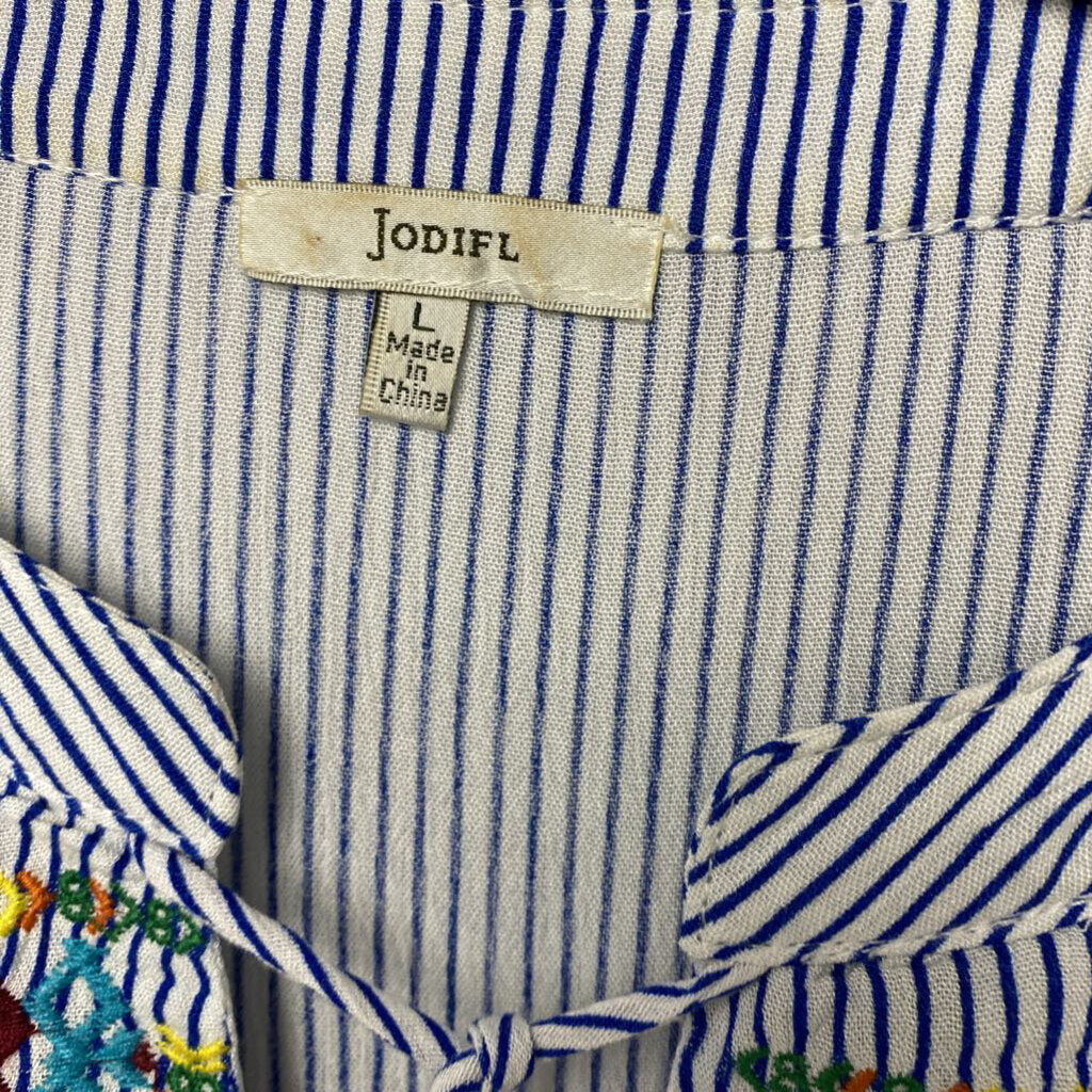 *SHORT SLEEVE STRIPE WITH EMBORDIE