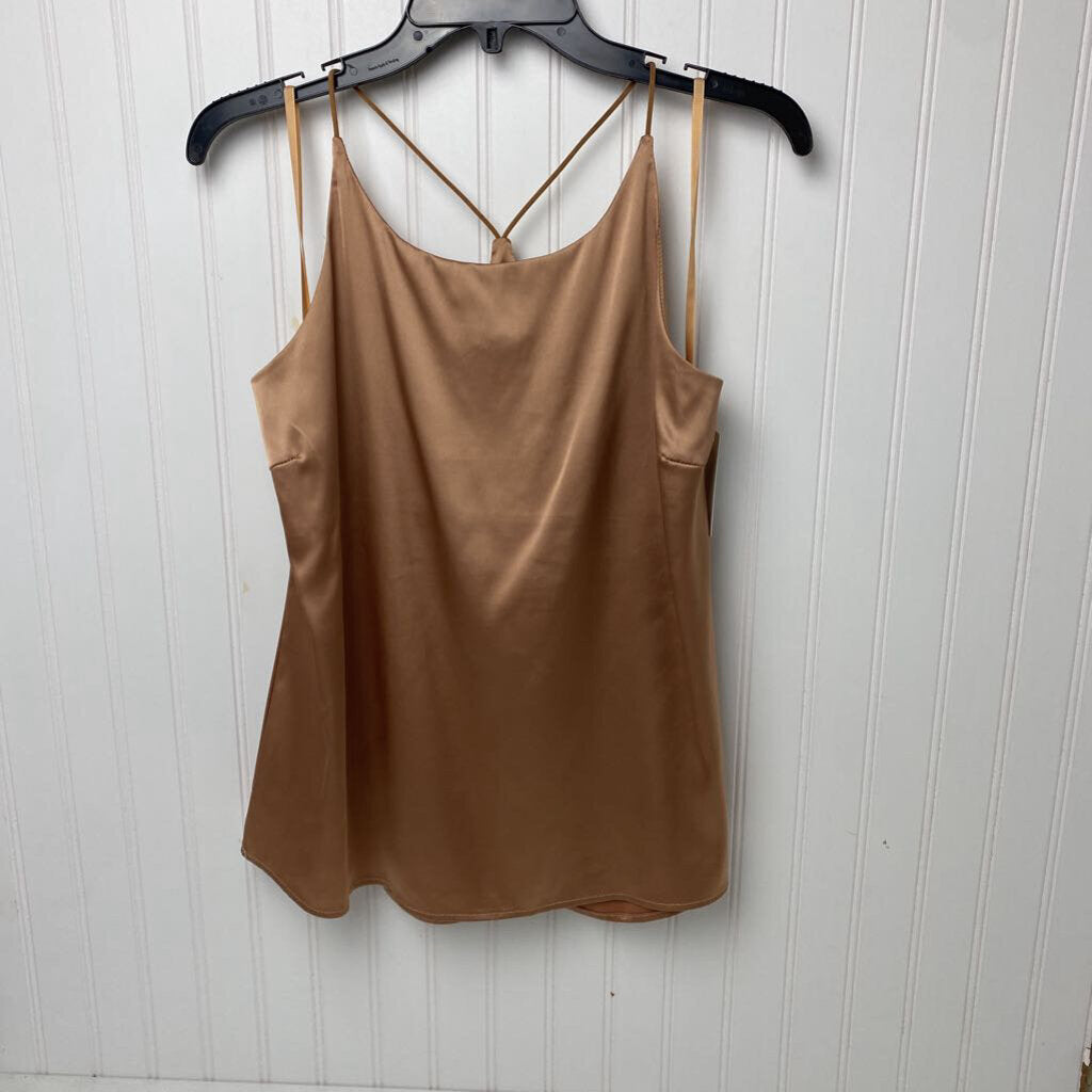 *SATIN HALTER TANK TOP