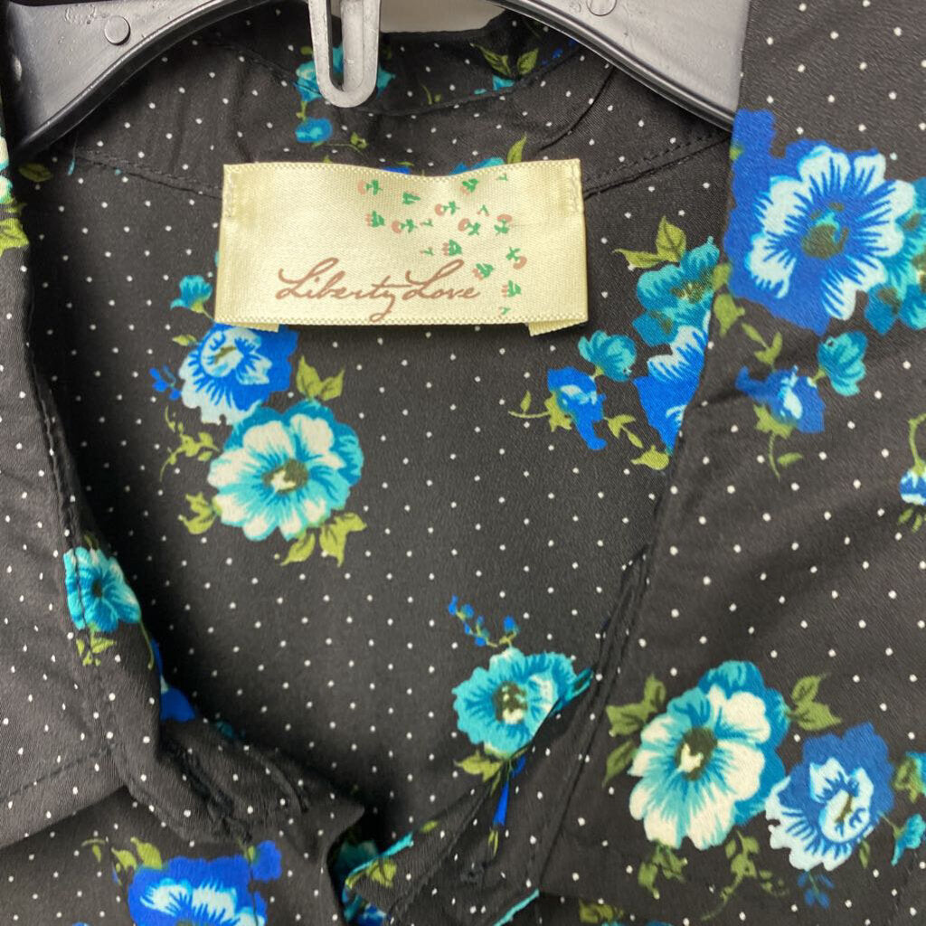 *BUTTON UP COLLAR SLEEVELESS FLORAL
