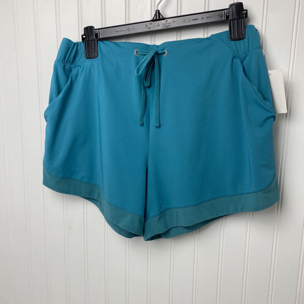 *LADIES ACTIVE TEAL SHORTS