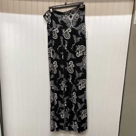 *WIDE LEG STRETCH PANTS WITH PAISLEY PATTERN
