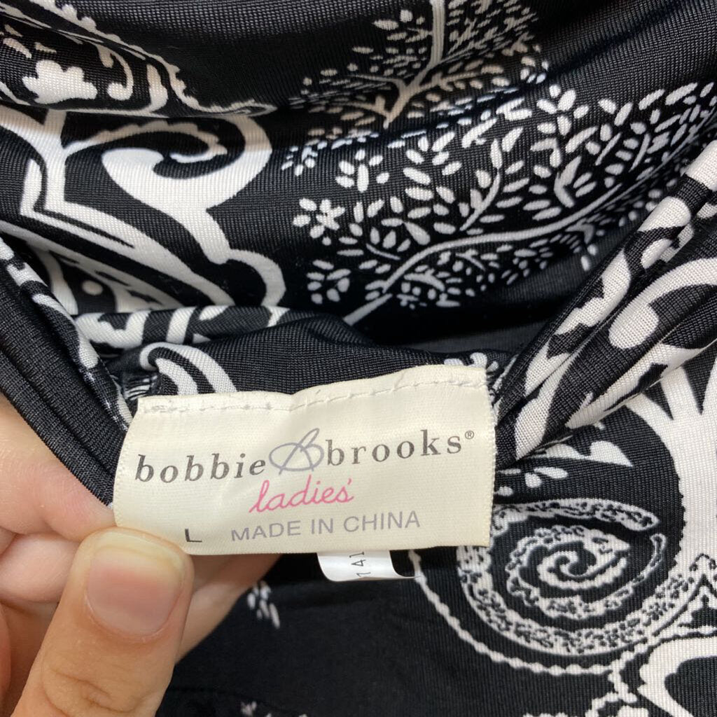 *WIDE LEG STRETCH PANTS WITH PAISLEY PATTERN