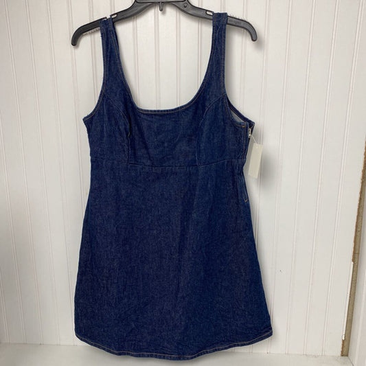 SLEEVELESS DENIM SHORT DRESS