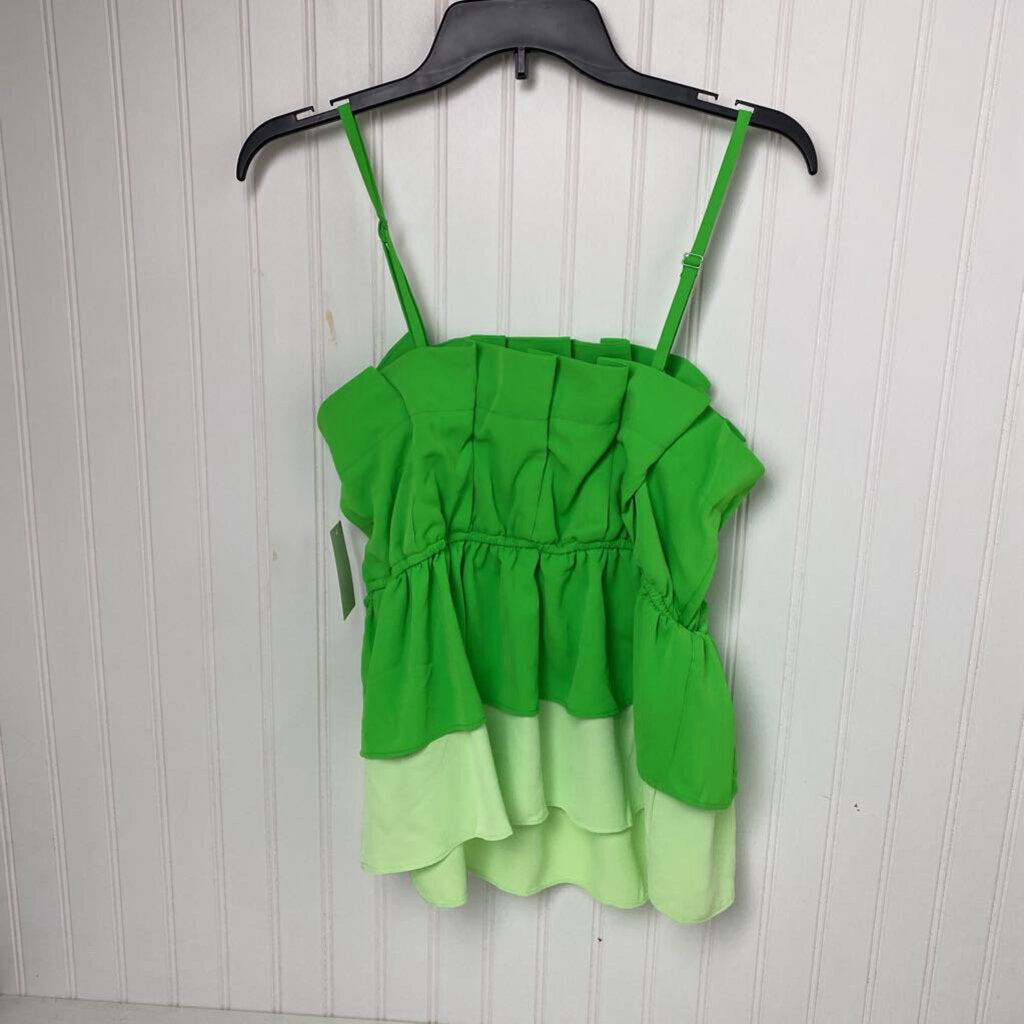 RUFFLED SPAGHETTI TOP