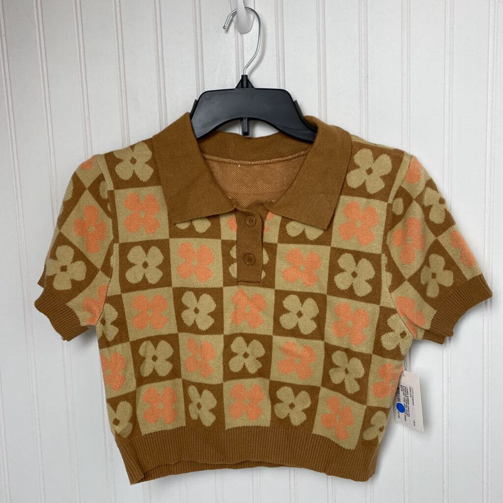 CROPPED SHORT SLEEVED