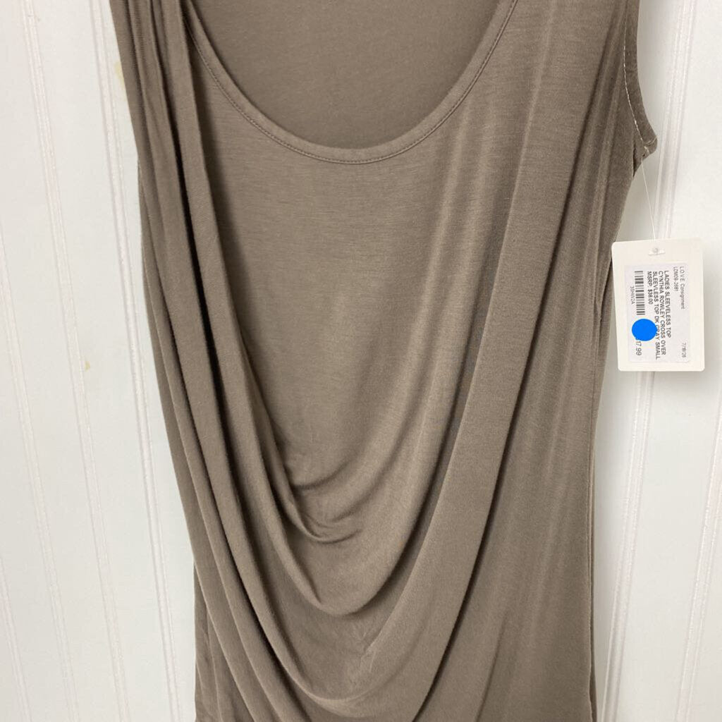 CROSS OVER SLEEVLESS TOP