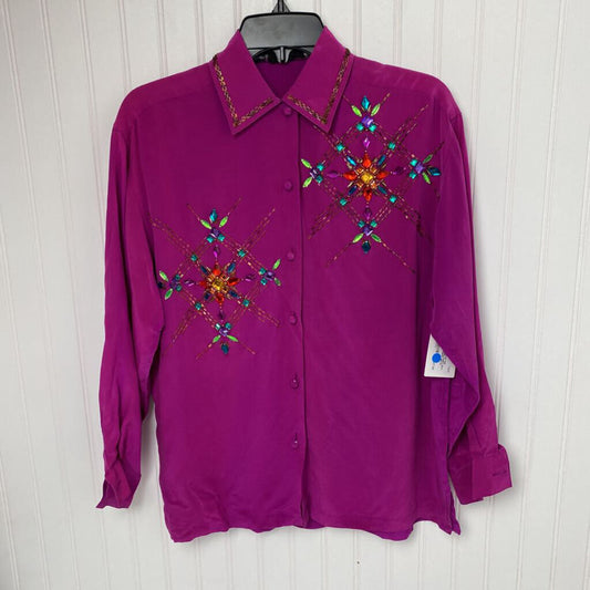 EMBELLISHED SILK TOP