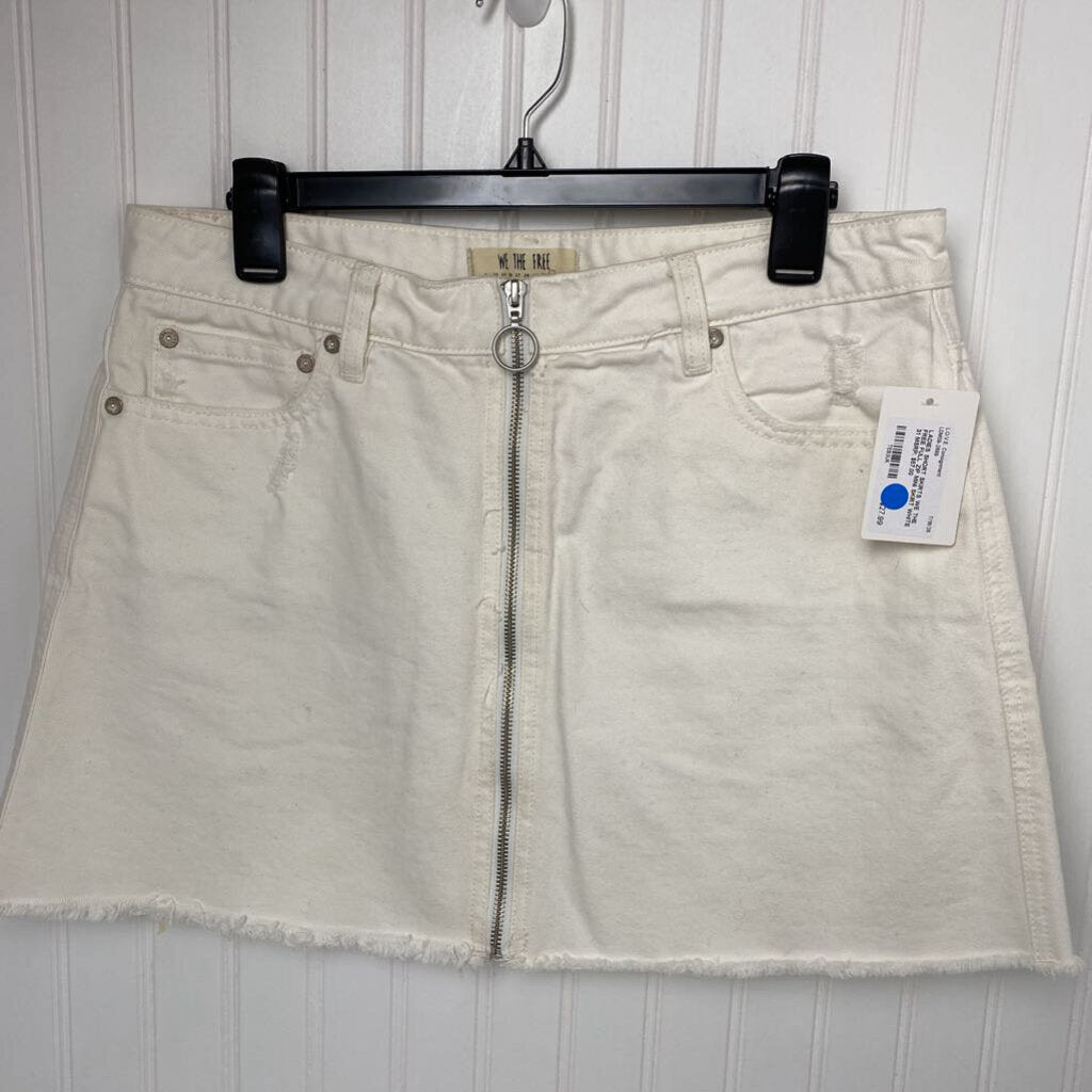 FULL ZIP MINI SKIRT