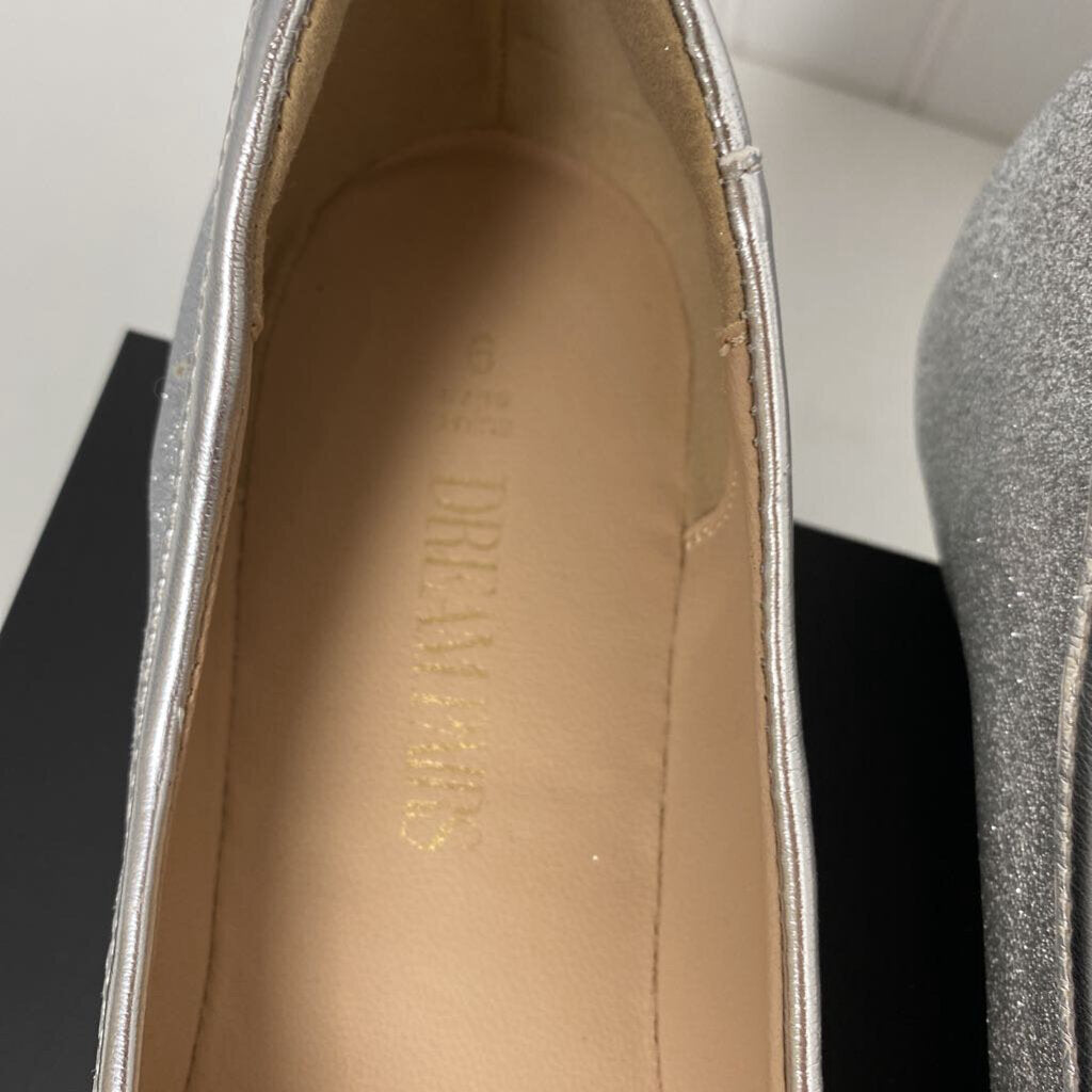 SILVER GLITTER FLATS
