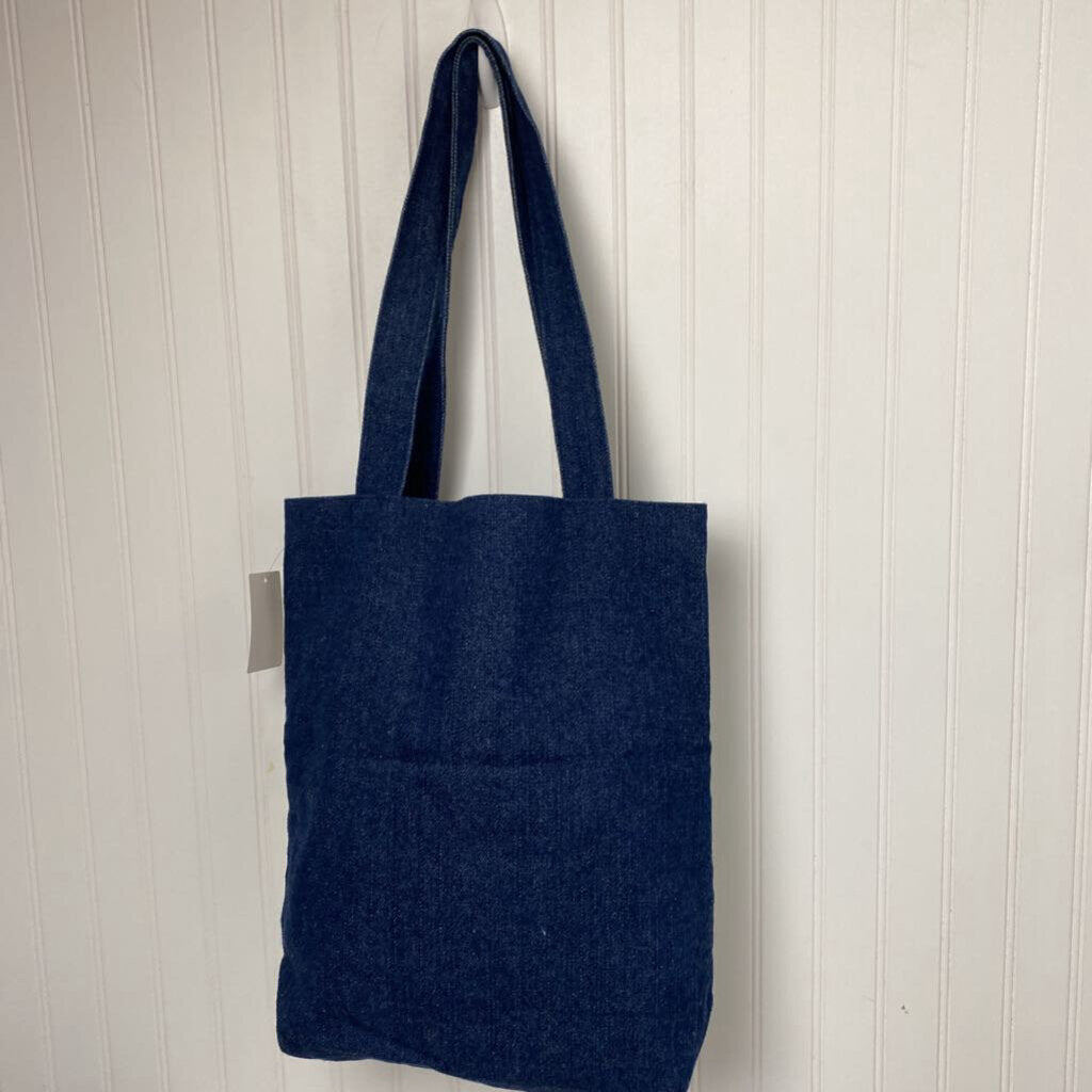DENIM FROG PRINT BAG